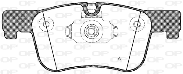 BPA1478.00 OPEN PARTS Комплект тормозных колодок, дисковый тормоз (фото 1)