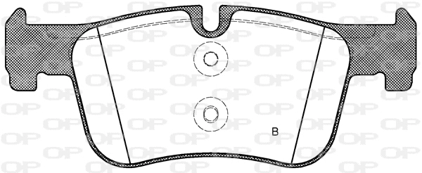 BPA1478.00 OPEN PARTS Комплект тормозных колодок, дисковый тормоз (фото 2)