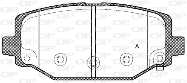 BPA1483.04 OPEN PARTS Комплект тормозных колодок, дисковый тормоз (фото 1)