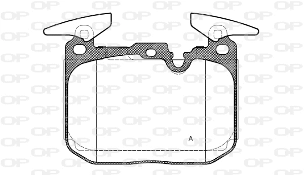 BPA1491.00 OPEN PARTS Комплект тормозных колодок, дисковый тормоз (фото 1)