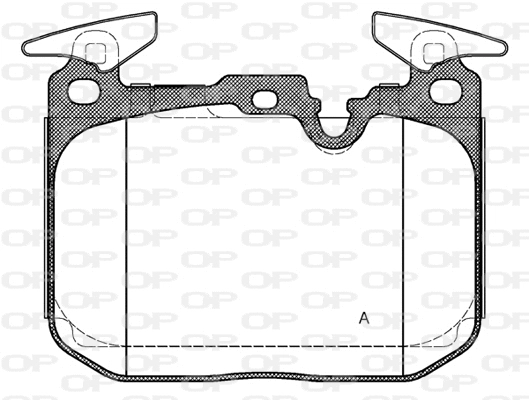 BPA1491.10 OPEN PARTS Комплект тормозных колодок, дисковый тормоз (фото 1)