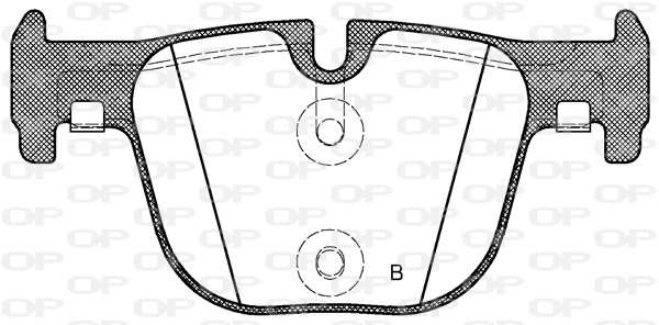 BPA1493.00 OPEN PARTS Комплект тормозных колодок, дисковый тормоз (фото 2)