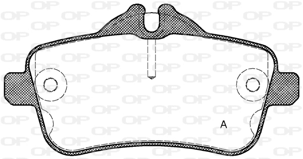 BPA1503.00 OPEN PARTS Комплект тормозных колодок, дисковый тормоз (фото 1)