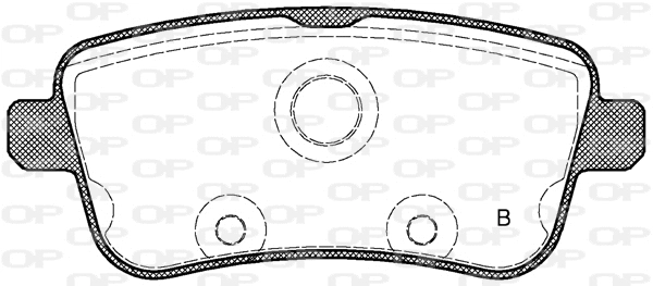 BPA1503.00 OPEN PARTS Комплект тормозных колодок, дисковый тормоз (фото 2)