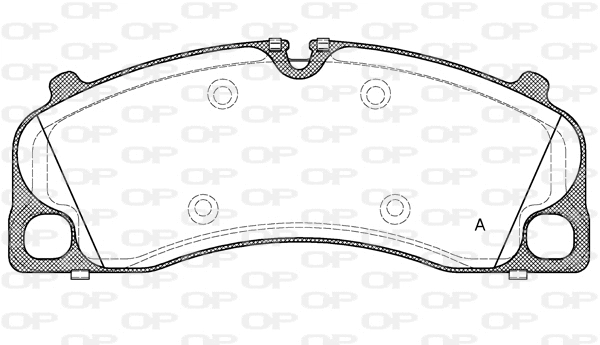 BPA1509.00 OPEN PARTS Комплект тормозных колодок, дисковый тормоз (фото 1)