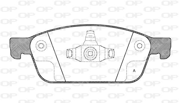 BPA1510.10 OPEN PARTS Комплект тормозных колодок, дисковый тормоз (фото 1)