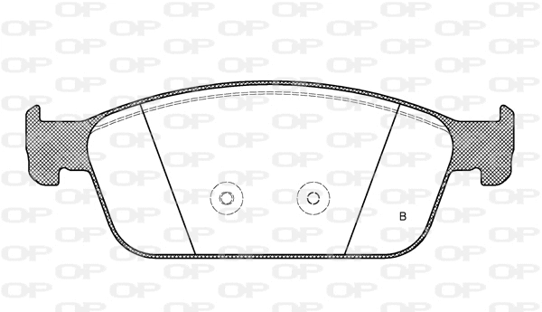 BPA1510.10 OPEN PARTS Комплект тормозных колодок, дисковый тормоз (фото 2)