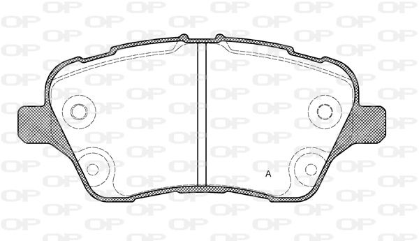 BPA1514.00 OPEN PARTS Комплект тормозных колодок, дисковый тормоз (фото 1)