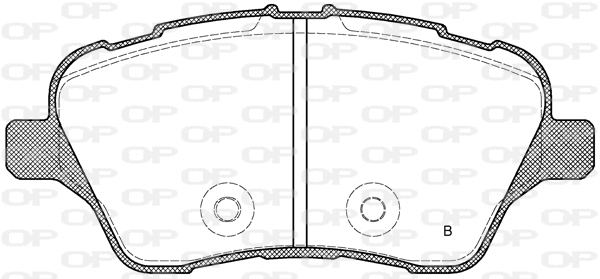 BPA1514.00 OPEN PARTS Комплект тормозных колодок, дисковый тормоз (фото 2)