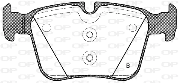 BPA1516.20 OPEN PARTS Комплект тормозных колодок, дисковый тормоз (фото 2)