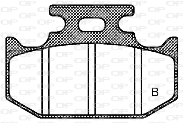 BPA1519.00 OPEN PARTS Комплект тормозных колодок, дисковый тормоз (фото 2)