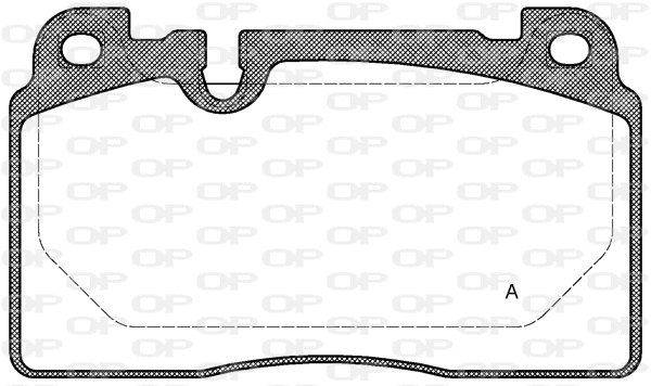 BPA1527.00 OPEN PARTS Комплект тормозных колодок, дисковый тормоз (фото 1)