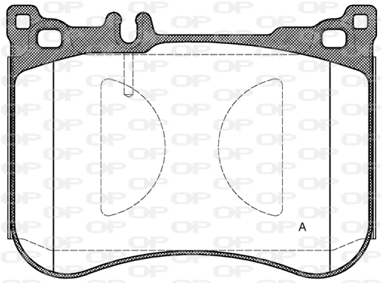 BPA1534.00 OPEN PARTS Комплект тормозных колодок, дисковый тормоз (фото 1)