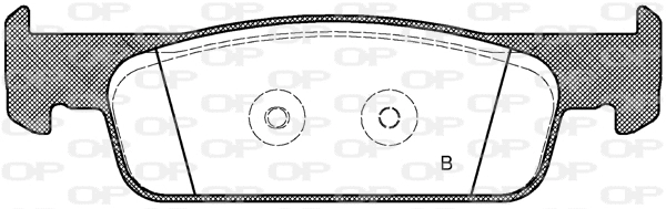 BPA1540.00 OPEN PARTS Комплект тормозных колодок, дисковый тормоз (фото 2)