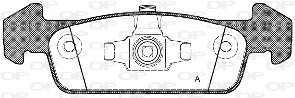 BPA1540.10 OPEN PARTS Комплект тормозных колодок, дисковый тормоз (фото 1)