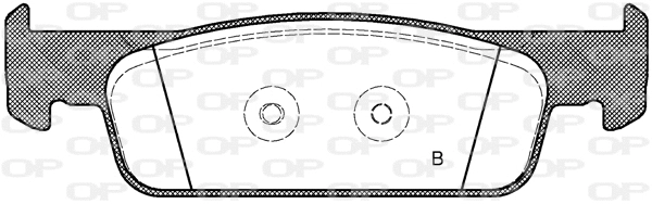 BPA1540.10 OPEN PARTS Комплект тормозных колодок, дисковый тормоз (фото 2)