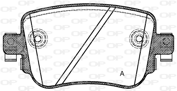 BPA1549.08 OPEN PARTS Комплект тормозных колодок, дисковый тормоз (фото 1)