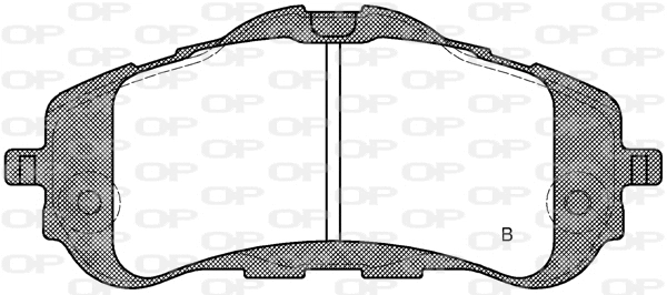 BPA1559.00 OPEN PARTS Комплект тормозных колодок, дисковый тормоз (фото 2)