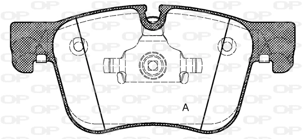 BPA1560.00 OPEN PARTS Комплект тормозных колодок, дисковый тормоз (фото 1)