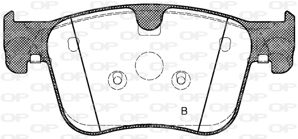 BPA1560.00 OPEN PARTS Комплект тормозных колодок, дисковый тормоз (фото 2)