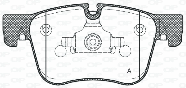 BPA1560.10 OPEN PARTS Комплект тормозных колодок, дисковый тормоз (фото 1)