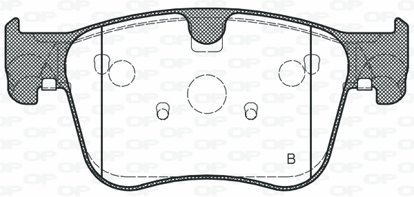 BPA1560.10 OPEN PARTS Комплект тормозных колодок, дисковый тормоз (фото 2)