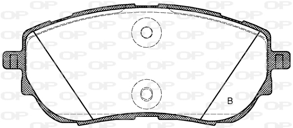 BPA1561.02 OPEN PARTS Комплект тормозных колодок, дисковый тормоз (фото 2)