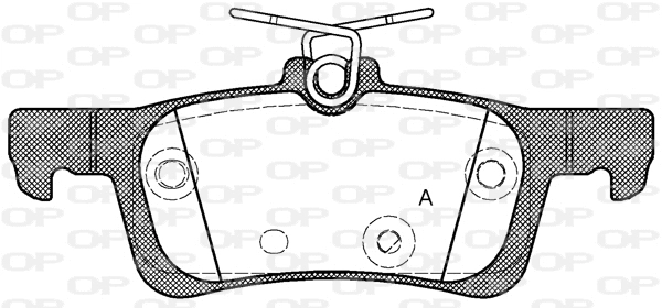 BPA1563.00 OPEN PARTS Комплект тормозных колодок, дисковый тормоз (фото 1)