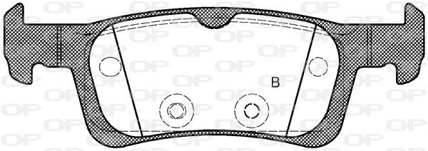 BPA1563.00 OPEN PARTS Комплект тормозных колодок, дисковый тормоз (фото 2)