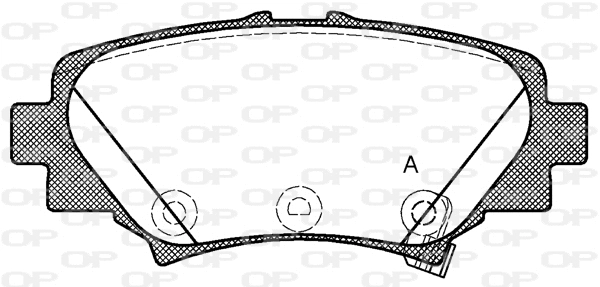 BPA1570.02 OPEN PARTS Комплект тормозных колодок, дисковый тормоз (фото 1)