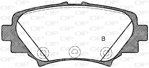 BPA1570.02 OPEN PARTS Комплект тормозных колодок, дисковый тормоз (фото 2)