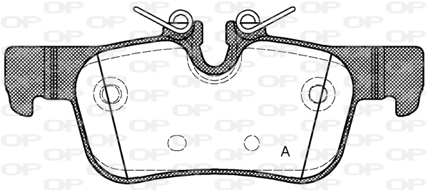BPA1573.00 OPEN PARTS Комплект тормозных колодок, дисковый тормоз (фото 1)