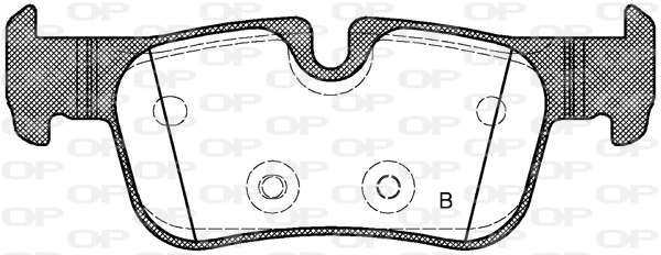 BPA1573.00 OPEN PARTS Комплект тормозных колодок, дисковый тормоз (фото 2)