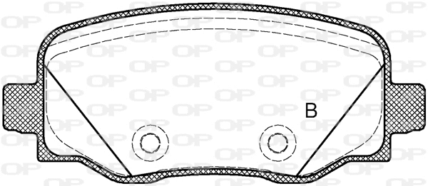 BPA1578.02 OPEN PARTS Комплект тормозных колодок, дисковый тормоз (фото 2)