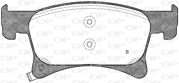 BPA1580.02 OPEN PARTS Комплект тормозных колодок, дисковый тормоз (фото 2)