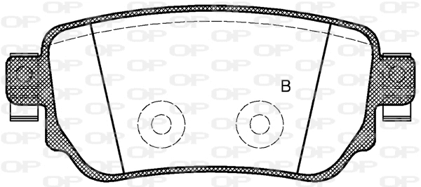 BPA1582.02 OPEN PARTS Комплект тормозных колодок, дисковый тормоз (фото 2)