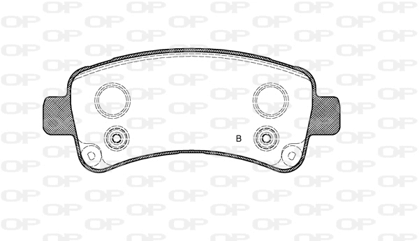 BPA1588.02 OPEN PARTS Комплект тормозных колодок, дисковый тормоз (фото 2)