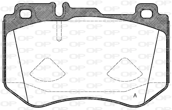 BPA1591.00 OPEN PARTS Комплект тормозных колодок, дисковый тормоз (фото 1)
