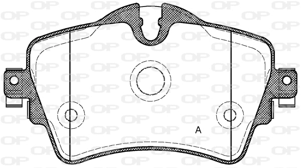 BPA1599.08 OPEN PARTS Комплект тормозных колодок, дисковый тормоз (фото 1)