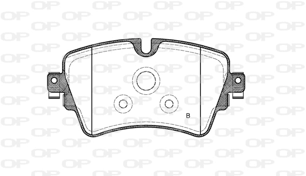 BPA1599.08 OPEN PARTS Комплект тормозных колодок, дисковый тормоз (фото 2)