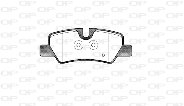 BPA1600.00 OPEN PARTS Комплект тормозных колодок, дисковый тормоз (фото 2)