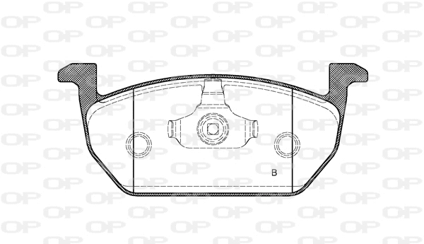 BPA1601.01 OPEN PARTS Комплект тормозных колодок, дисковый тормоз (фото 2)