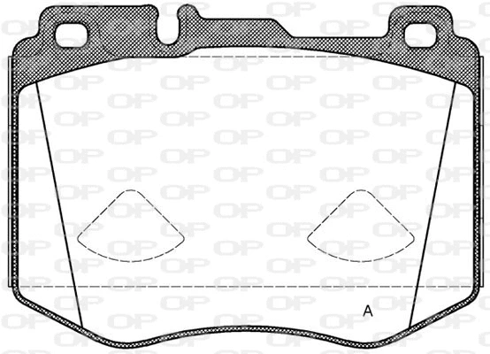 BPA1604.00 OPEN PARTS Комплект тормозных колодок, дисковый тормоз (фото 1)