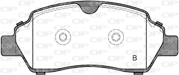 BPA1605.00 OPEN PARTS Комплект тормозных колодок, дисковый тормоз (фото 2)