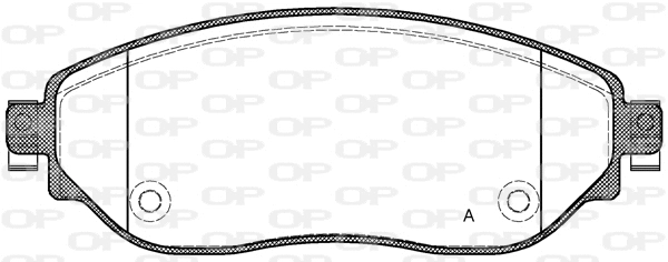 BPA1617.08 OPEN PARTS Комплект тормозных колодок, дисковый тормоз (фото 1)