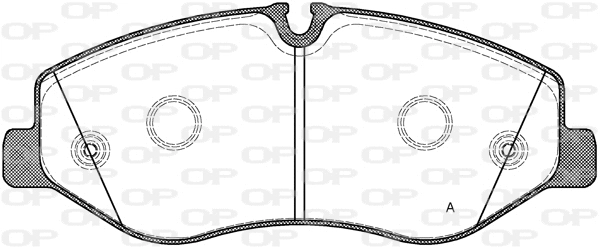 BPA1623.00 OPEN PARTS Комплект тормозных колодок, дисковый тормоз (фото 1)