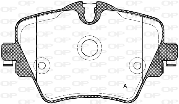 BPA1625.08 OPEN PARTS Комплект тормозных колодок, дисковый тормоз (фото 1)