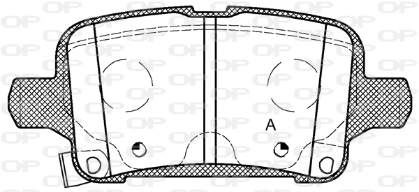 BPA1628.02 OPEN PARTS Комплект тормозных колодок, дисковый тормоз (фото 1)