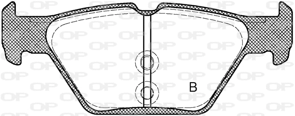 BPA1638.02 OPEN PARTS Комплект тормозных колодок, дисковый тормоз (фото 2)