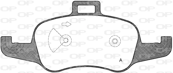 BPA1653.00 OPEN PARTS Комплект тормозных колодок, дисковый тормоз (фото 1)